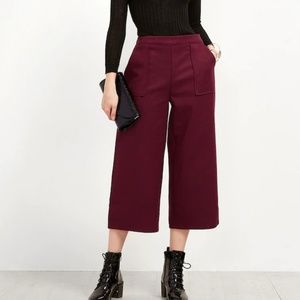 SHEIN Wide Leg Dual Pockets Women's Pants